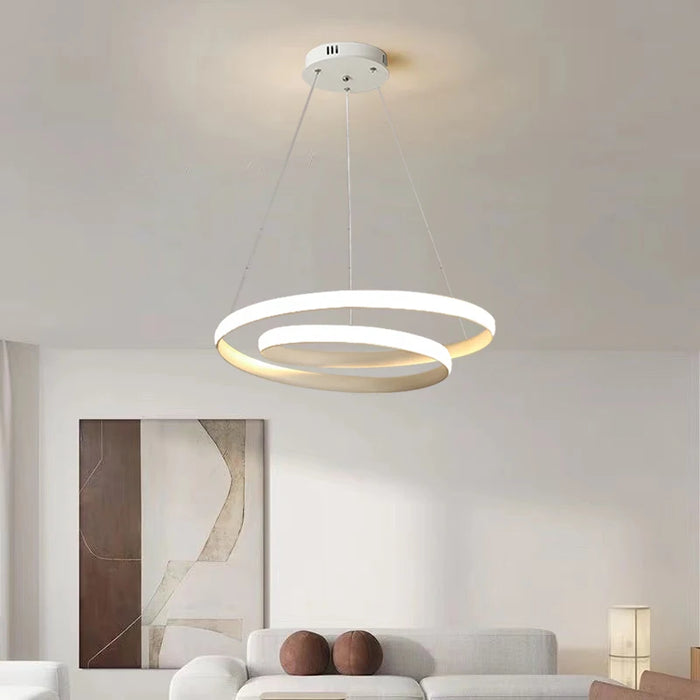 Minimalist LED Pendant Light – Modern Circular Hanging Lamp for Dining Room, Bedroom & Study Room