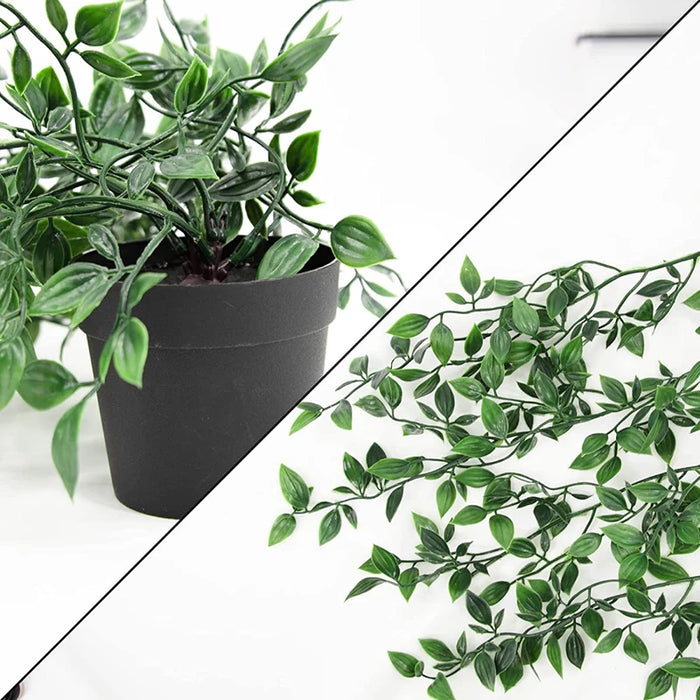 Artificial Ivy Plant with Plastic Leaves in Pot – 65CM Decorative Hanging Vine for Wedding, Christmas, Home, and Garden Décor
