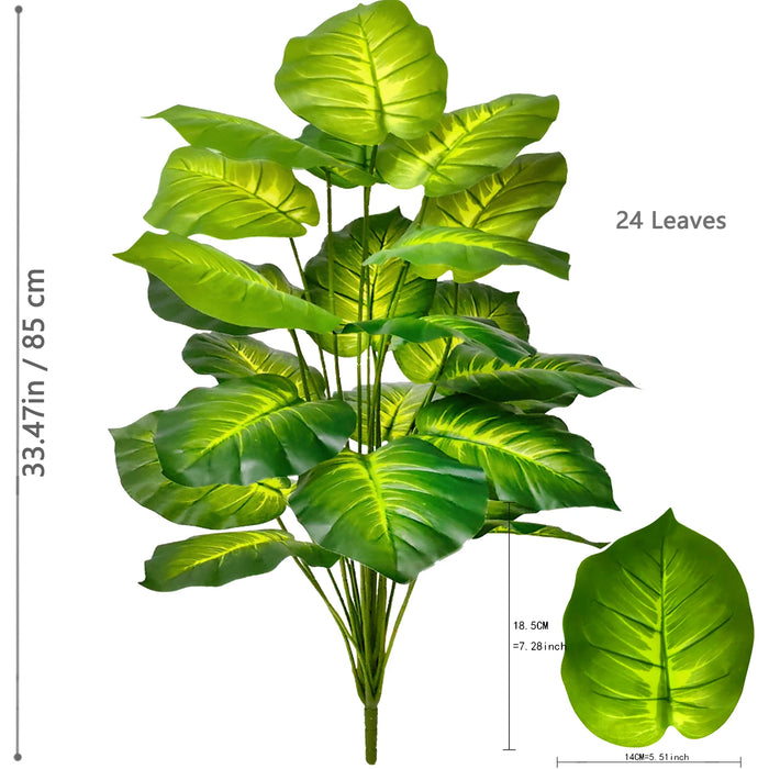 60-105cm Artificial Water Lily & Apple Leaf Potted Plant – Purple Violin Leaf Ornament for Home, Office, and Event Decor