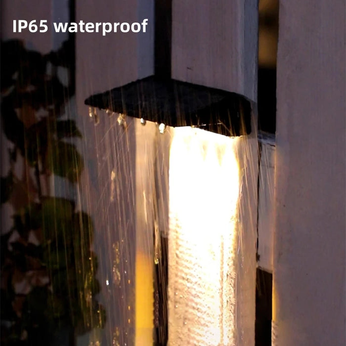 4 LED Solar Outdoor Garden Lamps – Waterproof Decorative Lighting for Balcony, Fence, Yard, and Pathway – Solar Powered, Ambient Sunlight Lights, IP65 Waterproof