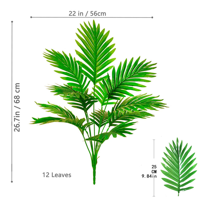 105cm/41.3in Artificial Areca Palm Tree – Fake Tropical Yellow Palm Plant for Indoor, Home, Office, and Event Decor