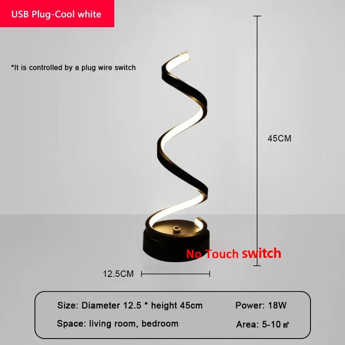 Modern LED Table Lamp – Snake Eye Protection Desktop Light for Bedroom, Living Room, Office, and Study