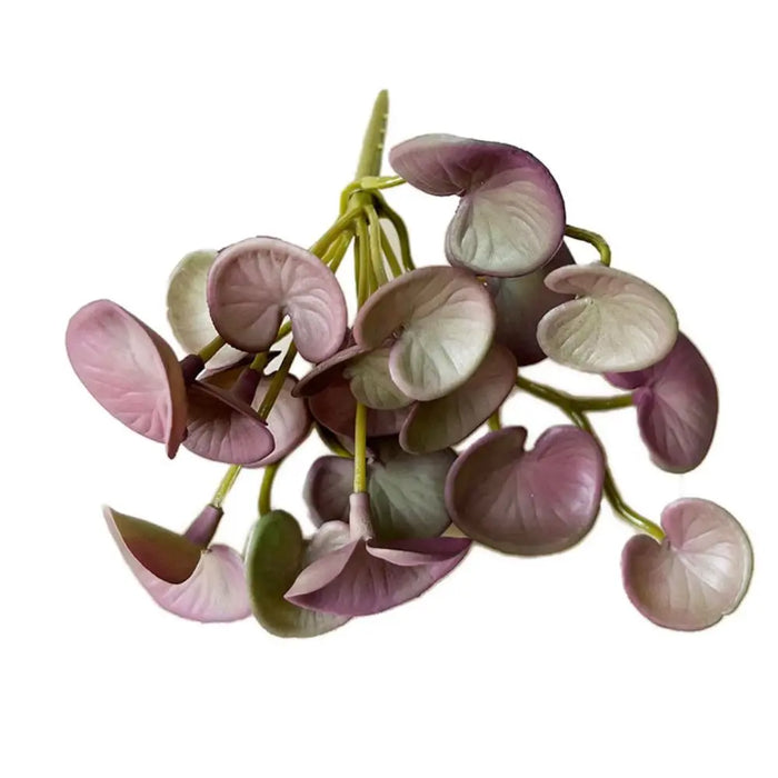 Soft Glue Artificial Green Copper Coin Grass – Faux Succulent Plant Wall Hanging for Home & Office Décor