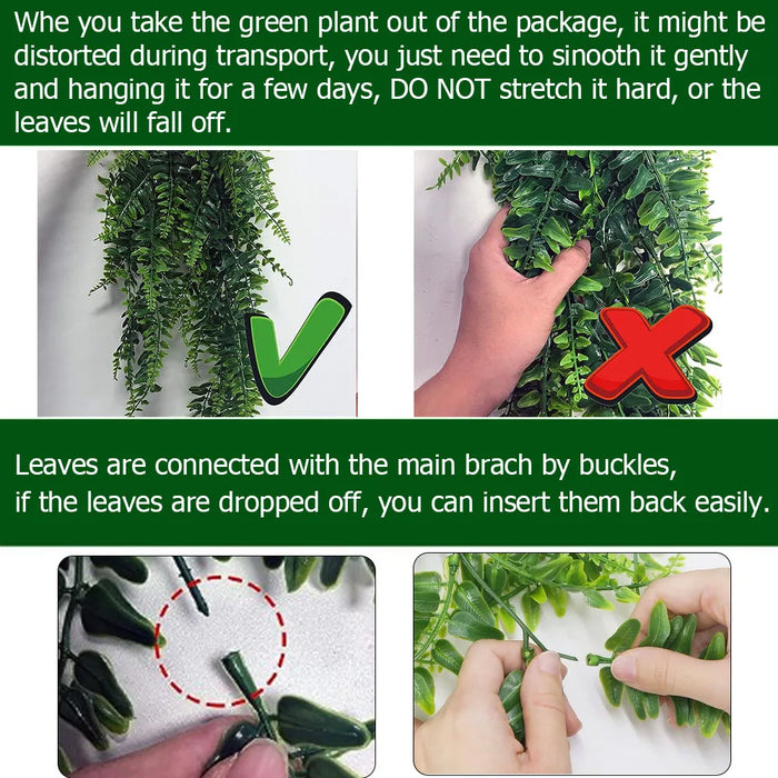 82cm Artificial Ivy Vine Garland – Hanging Plastic Leaf Rattan Decor for Home, Outdoor, Wedding, and Party Decorations