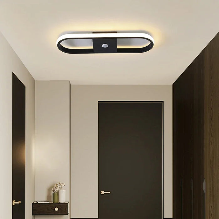 Nordic PIR Motion Sensor LED Ceiling Light – Modern Induction Ceiling Lamp for Bedroom, Living Room, and Indoor Spaces