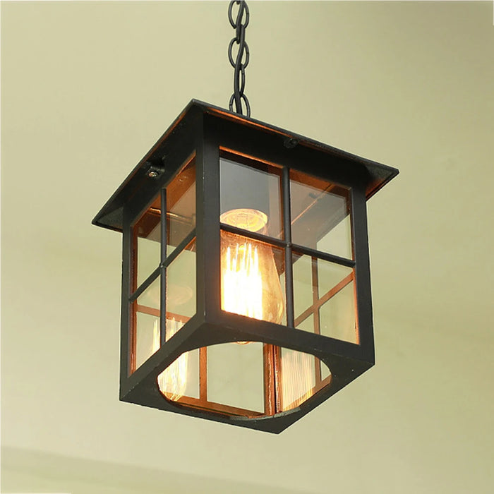 Outdoor Hanging Pendant Light – Waterproof Garden Lamp for Gate, Hallway, Balcony, and Courtyard