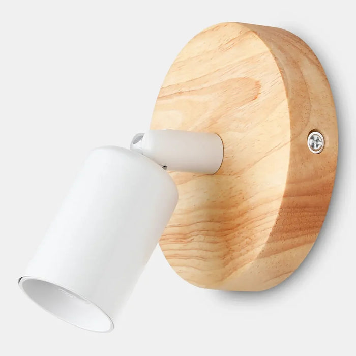 Wooden Base Wall Mounted LED Light – Vintage E27 Retro Bedside Wall Lamp for Bedroom, Living Room, and Home Decoration