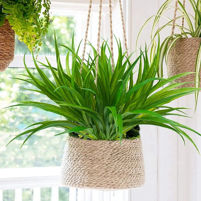 Artificial Spring Grass Bracket Plant – Realistic Bonsai Decoration for Home, Garden, Wedding, and Party DIY