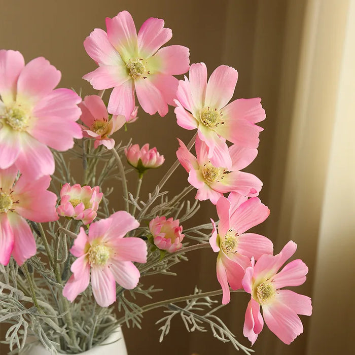 60CM Artificial Plush Chamomile Flowers – Silk Floral Ornaments for Wedding, Home, Dining Table, and Photography Decor