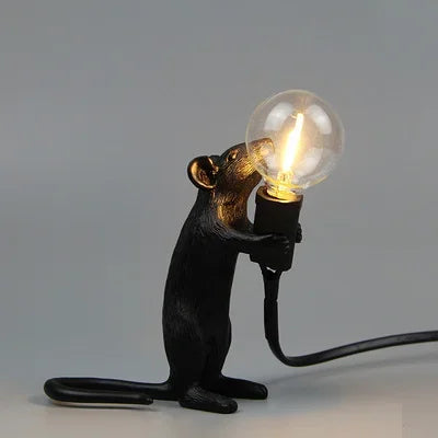 Modern USB Mouse Lamp LED Night Light – Creative Animal Shape Bedside Table Lamp for Home Decor, Bedroom, and Desktop Lighting