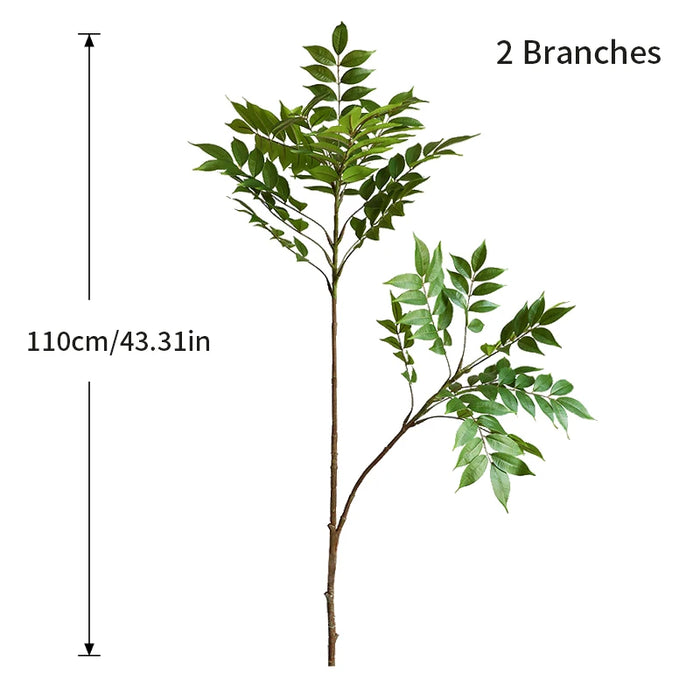 Artificial Ficus Tree – 76-140cm Tall Faux Banyan Plant with Green Palm Leaves for Home, Garden, and Office Decoration