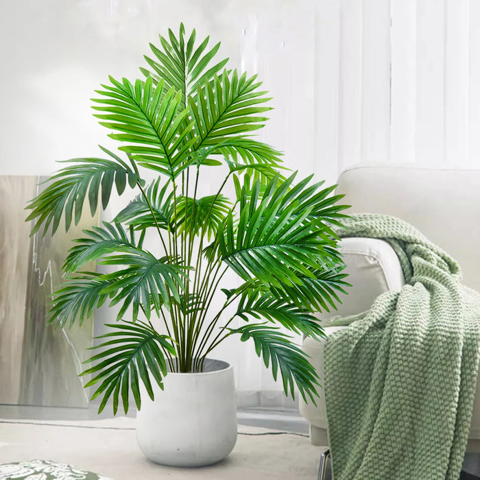 105cm/41.3in Artificial Areca Palm Tree – Fake Tropical Yellow Palm Plant for Indoor, Home, Office, and Event Decor