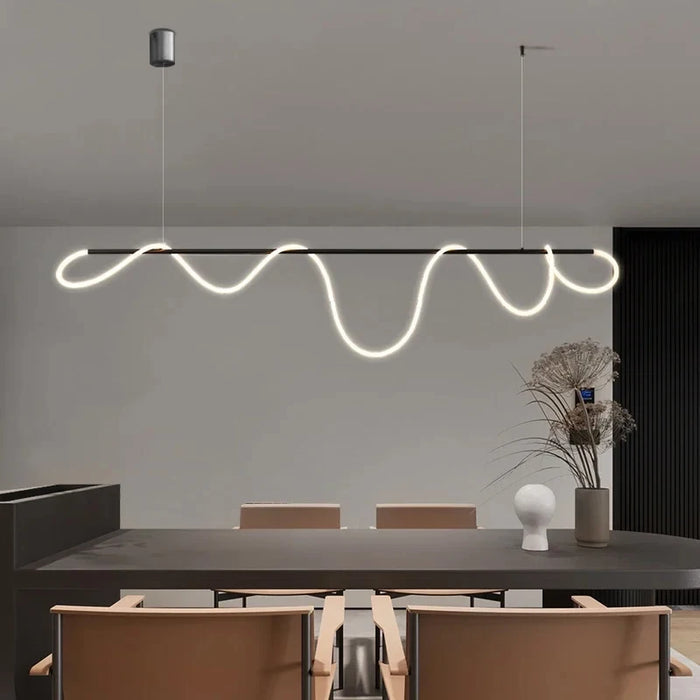 Modern LED Pendant Light – Stylish Ceiling Chandelier for Dining Room, Kitchen & Office, Energy-Efficient AC Power, LED Bulbs Included