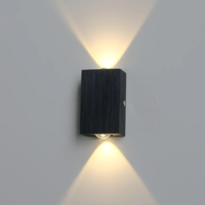 Modern Minimalist LED Wall Lamp – 2W/4W/6W Up & Down Aluminum Light for Bedroom, Living Room, Corridor & Hotel Décor