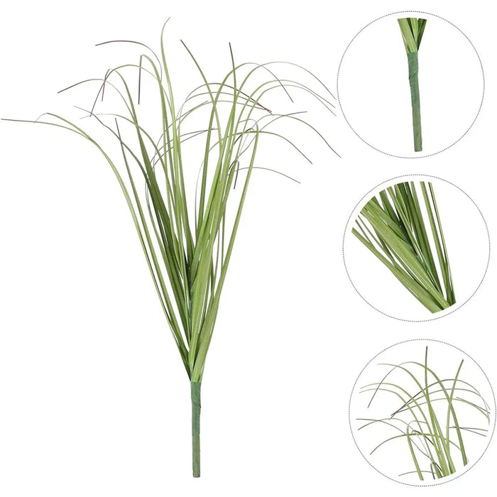 Artificial Onion Grass – 5pcs Fake Greenery for DIY Home, Wedding, and Outdoor Garden Decor – Realistic Potted Plastic Plant Shrubs for Indoor and Outdoor Decoration