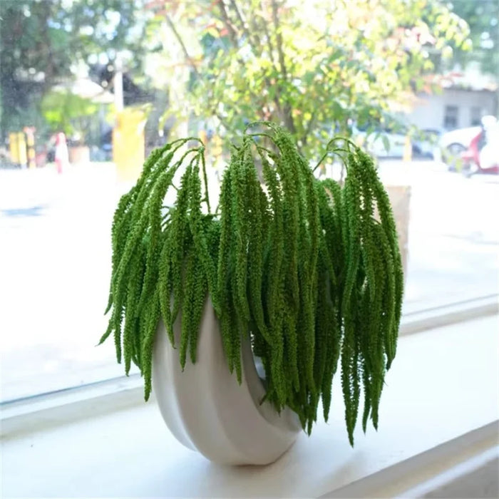 Artificial Plant Grass Branch – Plastic Vine for Wedding, Home, and Office Decoration – Green Floral Arrangement for Living Room, Events, and Parties (44cm)