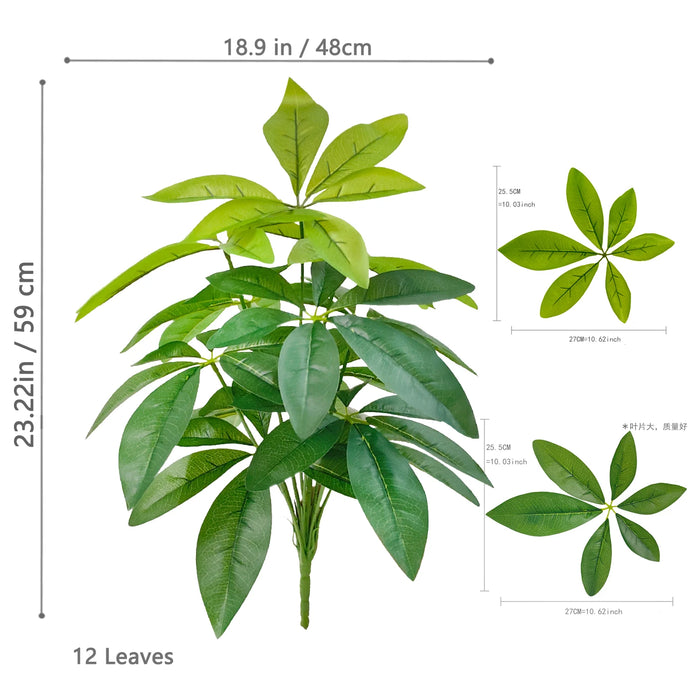 Artificial Money Tree – 68cm/26.7in Monstera Deliciosa Faux Plant for Home & Office Décor
