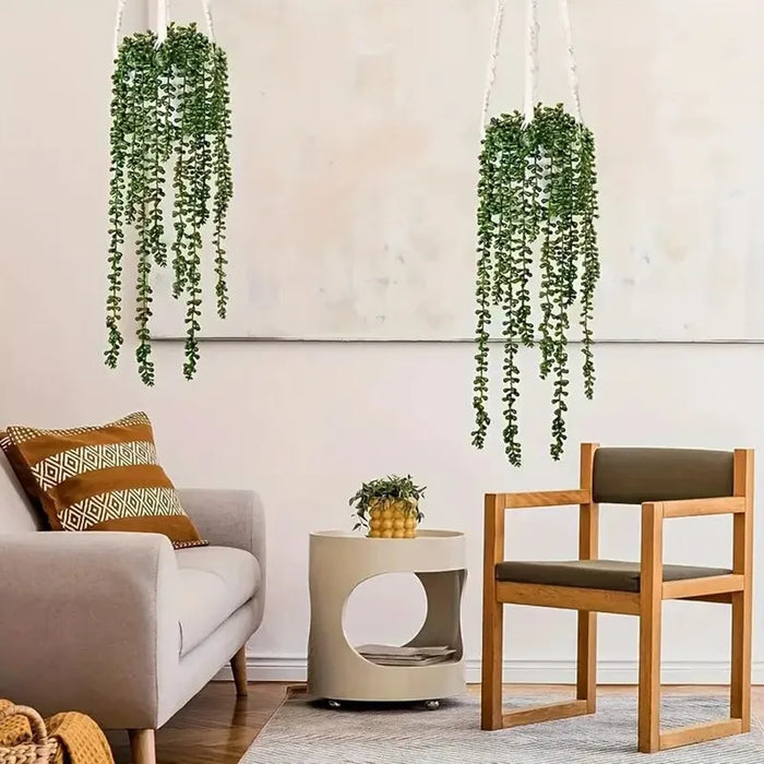 Artificial Succulent Vine Plant – 70cm Lifelike Faux Succulent for Home, Wedding, Office, and Outdoor Hanging Decoration – 1PC or 4PCS