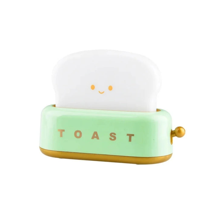 Creative Bread Toast LED Night Light – Rechargeable Touch Control Lamp for Bedroom, Gift Idea, 1200mAh Battery