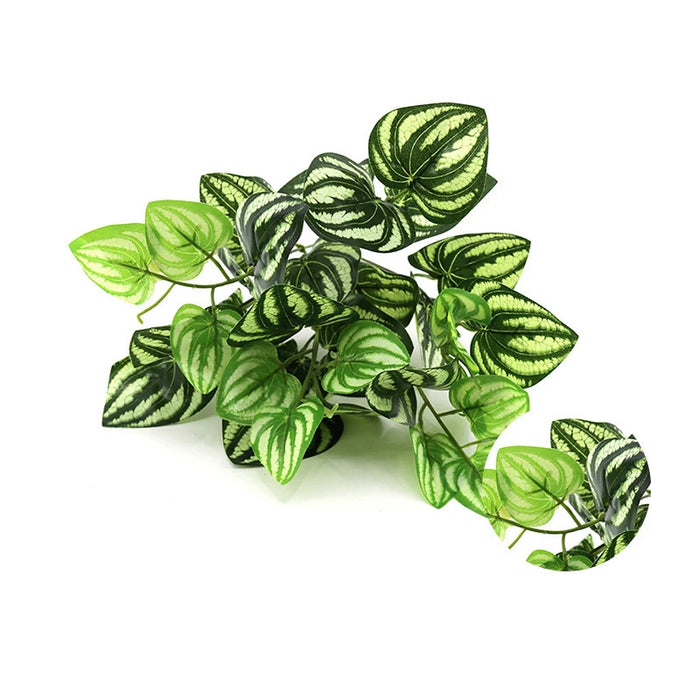 Artificial Green Plant Wall with Plastic Flowers – Realistic Tactile Greenery for Home & Outdoor Decoration