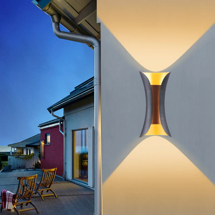 Modern LED Outdoor Wall Light – Waterproof Porch and Balcony Wall Lamp for Home Garden, IP55 Rated