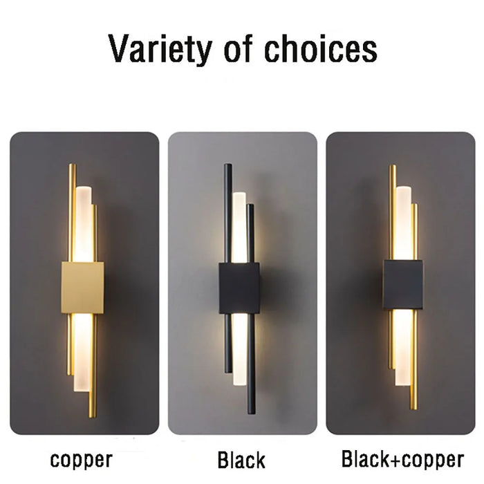 Nordic LED Wall Lamp – Contemporary Wall Sconce for Bedroom, Staircase, and Living Room