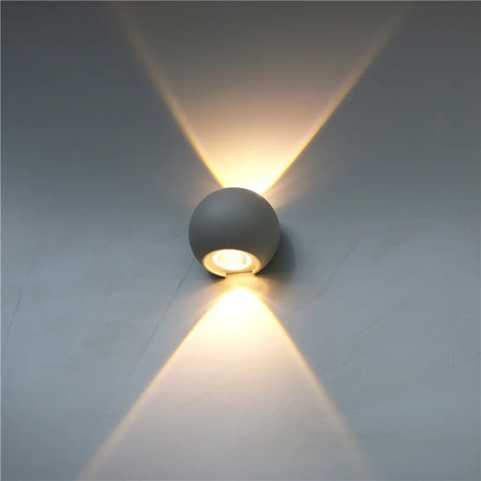 Outdoor Waterproof LED Wall Lamp – Modern Up and Down Sconce Light for Garden, Porch, Terrace, and Balcony (IP54 Protection)