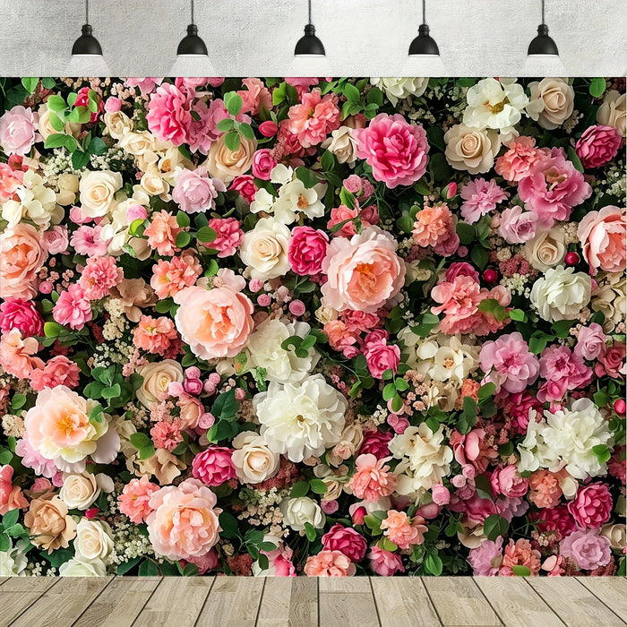 Spring Floral Rose Backdrop – Wedding, Valentine's Day, and Party Decoration for Gift Giving and Special Events