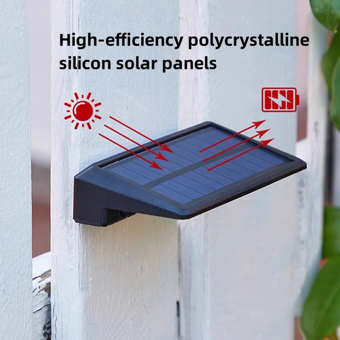 4 LED Solar Outdoor Garden Lamps – Waterproof Decorative Lighting for Balcony, Fence, Yard, and Pathway – Solar Powered, Ambient Sunlight Lights, IP65 Waterproof