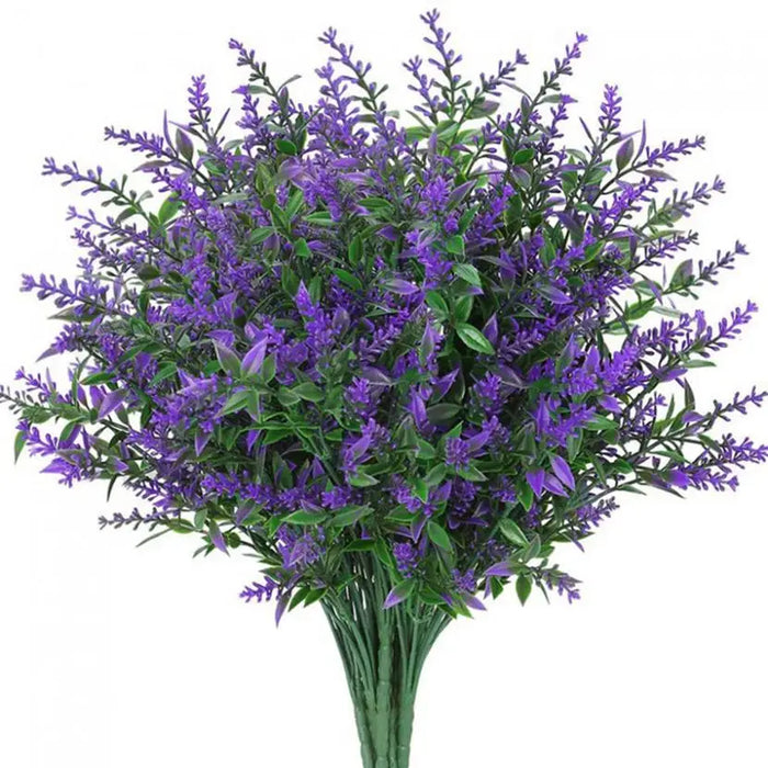 Artificial Lavender Flowers – Plastic Lavender Grass Bouquet for Wedding, Home, Garden Decoration, DIY Photography Props, Indoor Bonsai Plant