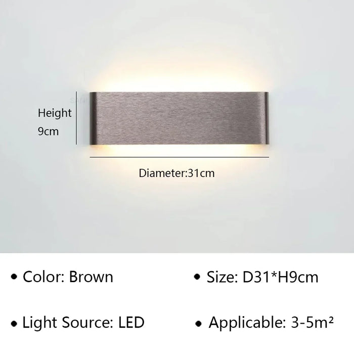 Modern LED Wall Lamp – Stylish Wall Sconce for Bedroom, Living Room, Bathroom, Stairs & Aisle, Indoor Lighting Fixture