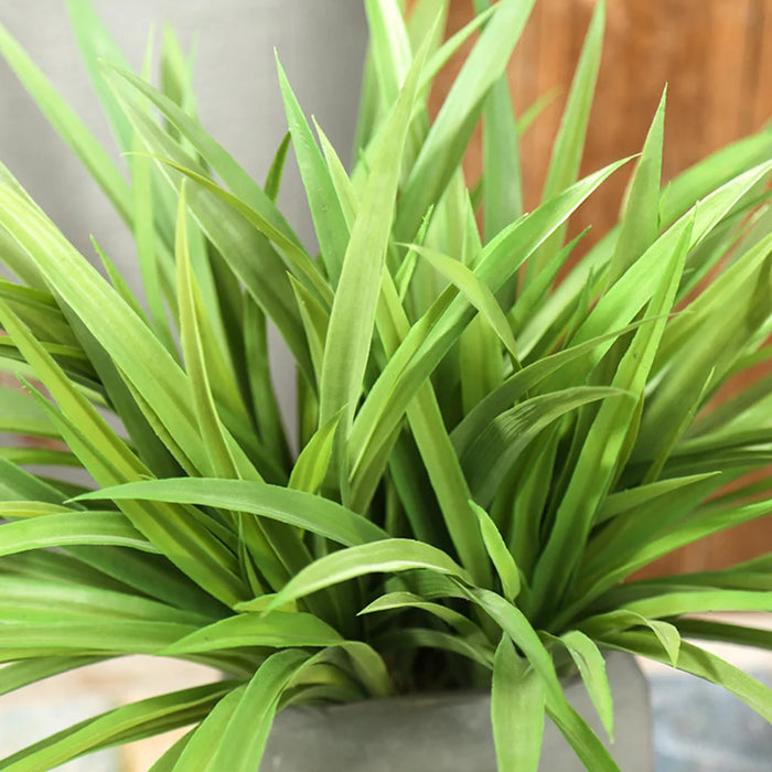 Artificial Tropical Palm & Orchid Plant Bouquet – 40-46cm Plastic Green Leaves for Home, Garden, and Office Décor
