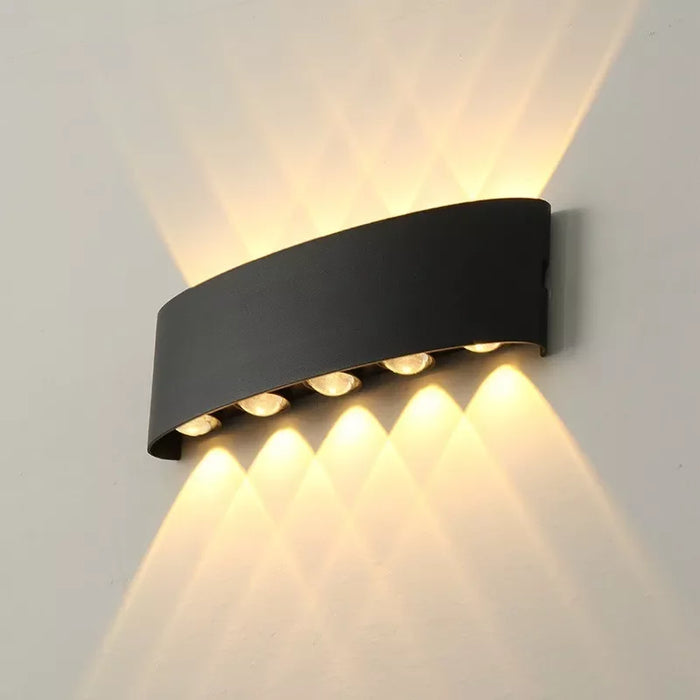 Modern LED Wall Sconce – Up & Down Indoor Outdoor Wall Lamp for Living Room, Bedroom & Hallway