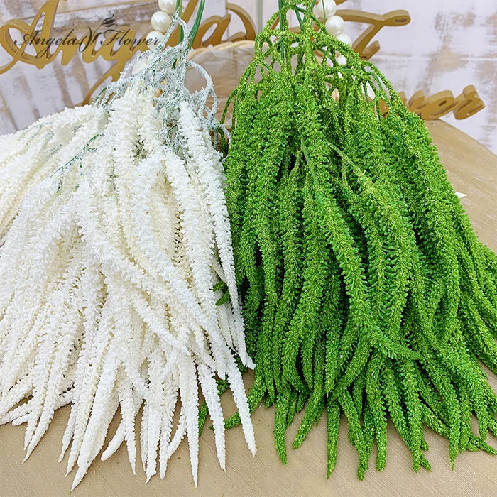 Artificial Plant Grass Branch – Plastic Vine for Wedding, Home, and Office Decoration – Green Floral Arrangement for Living Room, Events, and Parties (44cm)