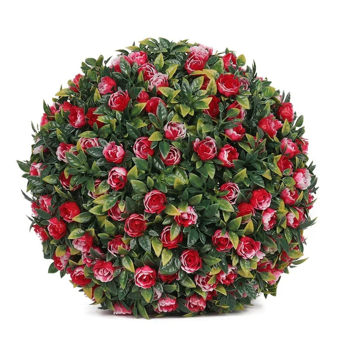 Artificial Flower Balls – Hanging Decorative Fake Plant for Outdoor Garden, Courtyard, and Home Decor