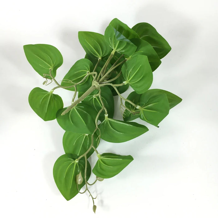 Artificial Turtle Back Leaf Vine – Realistic Rattan Potted Ornament for Home, Wedding, and Garden Decor