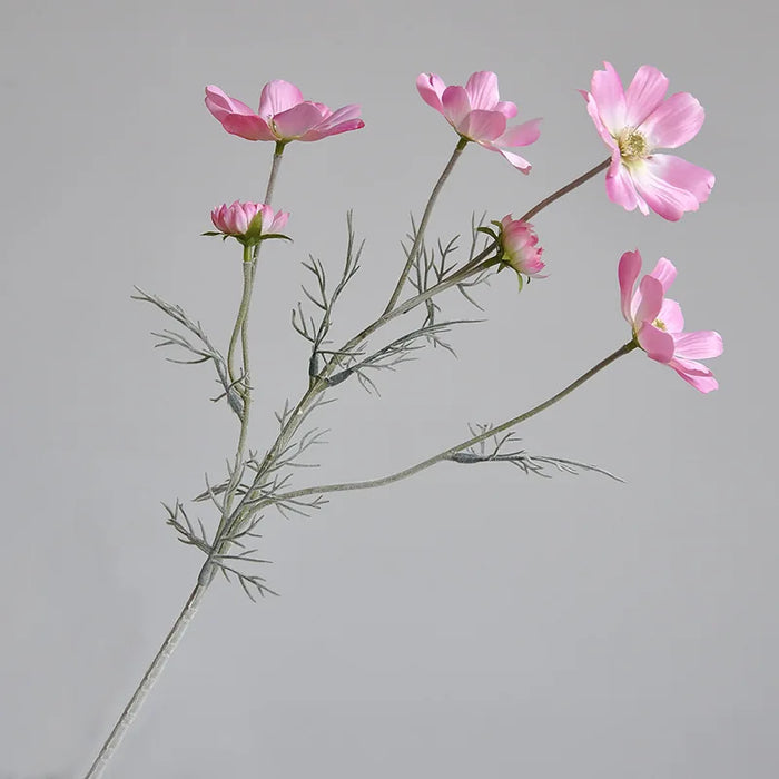 60cm Gesang Flower Artificial Silk Flower – White Cosmos Daisy for Wedding, Christmas, Autumn Home Decor