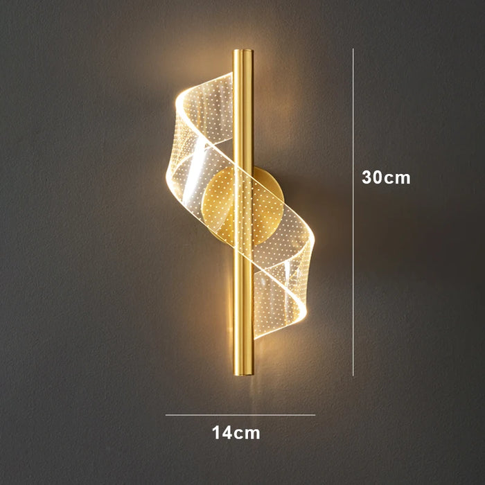 Nordic LED Pendant Light – Modern Hanging Lamp for Living Room, Bedroom, Dining Table, and Aisle – Gold Acrylic Shade, Indoor Home Decoration