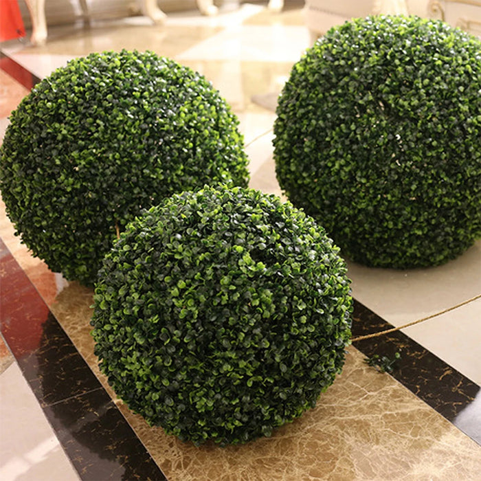 Artificial Grass Dome Ball Plant – Eco-friendly Simulation Greenery for Indoor & Outdoor Decoration – 40cm Faux Grass Ball