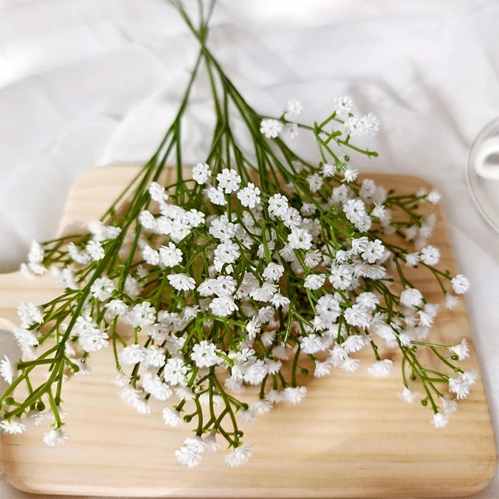 90 Heads Artificial Gypsophila Flowers – 61cm Plastic Floral Branch for DIY Wedding, Party, and Home Decorations