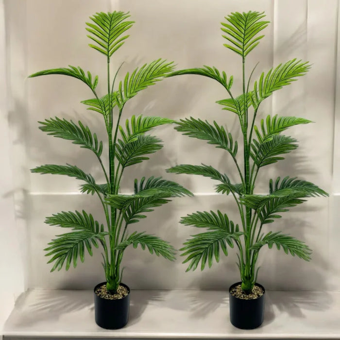 Large Artificial Palm Plant – 15 Leaf Tropical Tree for Indoor & Outdoor Decoration (No Container Included)