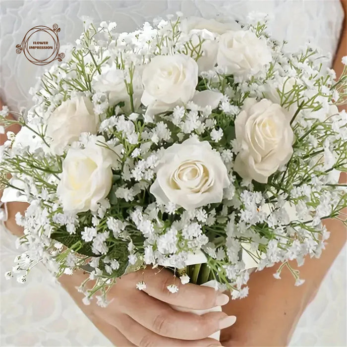 30pcs Artificial Baby's Breath Flowers – Real Touch Gypsophila for Wedding, Engagement, Home, and Room Decoration