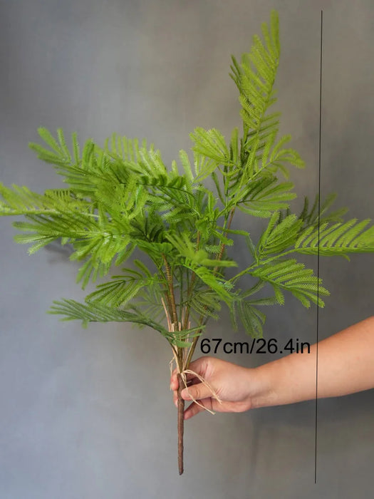 Real Touch Artificial Fern Leaf Bunch – Evergreen Greenery for Wedding Centerpieces, Decorative Home & Event Plant