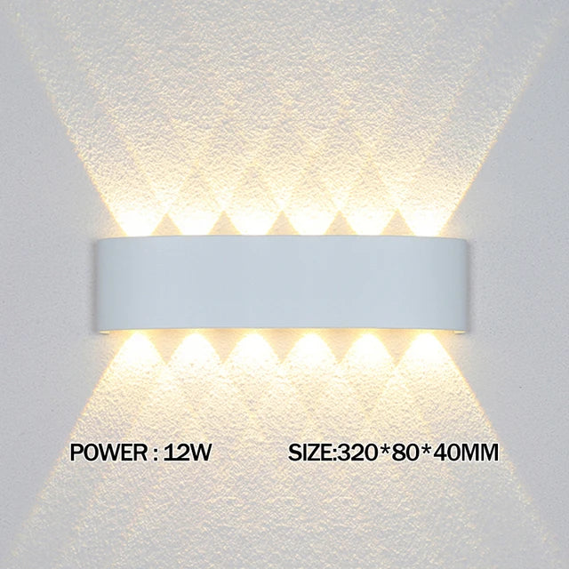 IP65 Waterproof LED Wall Light – Modern Indoor & Outdoor Up & Down Wall Lamp for Bedroom, Living Room, Garden & Staircase