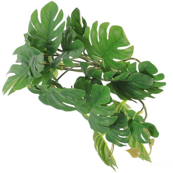 Artificial Hermit Crab Plants for Tank – Suction Cup Hanging Vines, Reptile Climbing Decor, Fake Aquarium & Terrarium Plants, Indoor Decoration