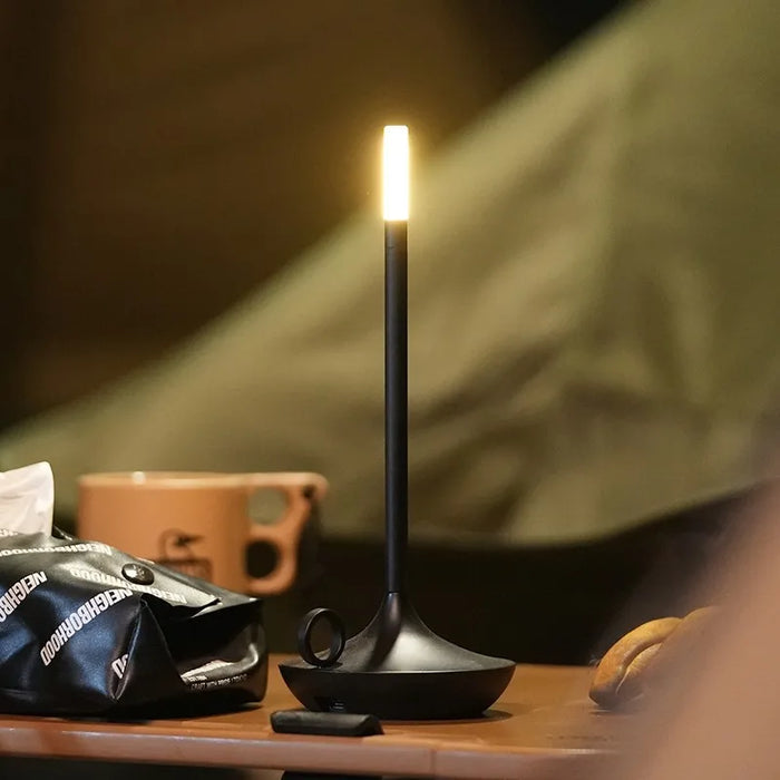 Rechargeable Touch Table Lamp – USB-C LED Desk Lamp for Bedroom, Camping, and Ambient Lighting