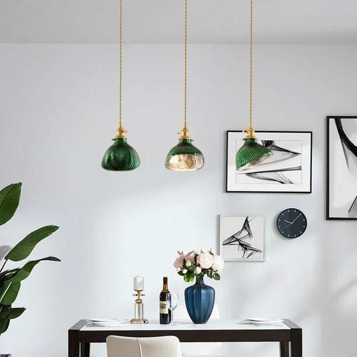 Vintage Creative Glass Melt Pendant Light – Retro Loft Style Indoor Hanging Lamp for Kitchen, Bar, Restaurant, and Bedroom