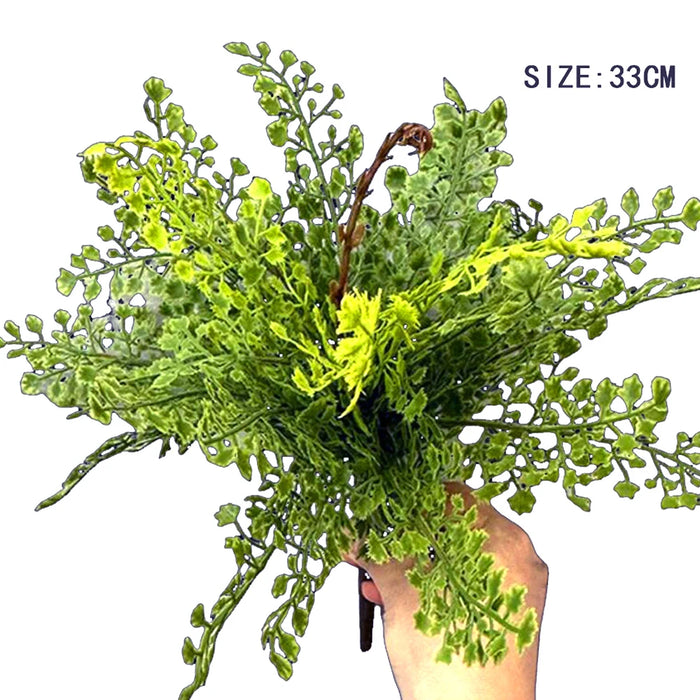 Artificial Fern Leaves Persian Grass Plant – 33-48cm Hanging Wall Décor for Home, Office, and Outdoor DIY Landscaping