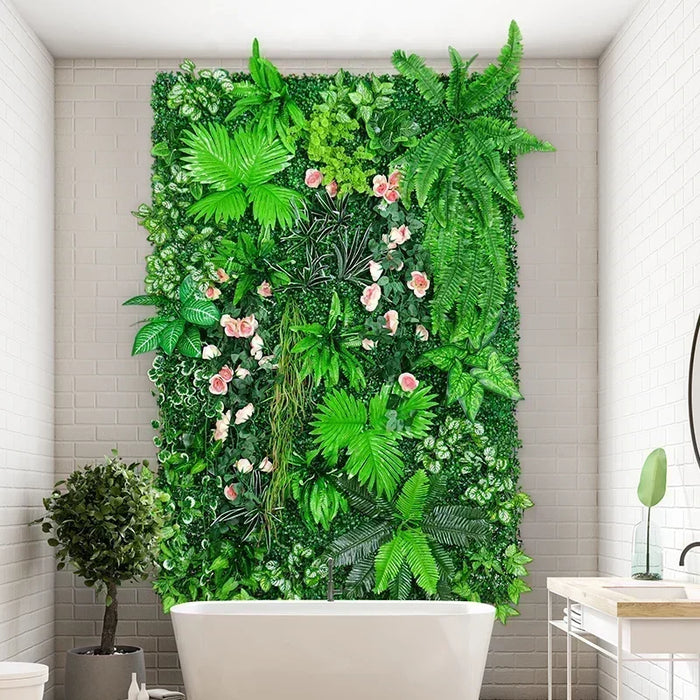 Artificial Boxwood Wall Panel – 50x50cm UV-Resistant Privacy Screen for Home, Wedding, and Outdoor Decoration"