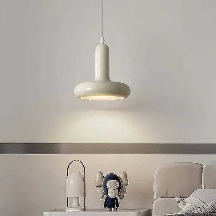 Bauhaus Inspired Chandelier – Retro Nordic Single-Head Dining Table, Bar, Bedroom Pendant Light – E27 LED Bulb Compatible